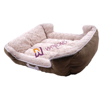 Comfortable and breathable Canvas Self Warming Pet Bed PV Fleece Lining