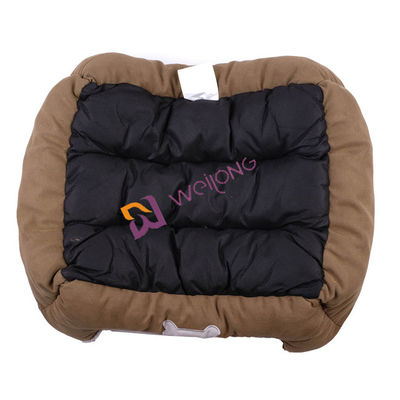 Comfortable and breathable Canvas Self Warming Pet Bed PV Fleece Lining