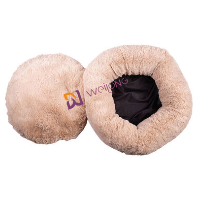 Donut Round Plush Dog Bed Anti Anxiety Cozy Calming Soft Luxury Pet Bed