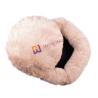 Donut Round Plush Dog Bed Anti Anxiety Cozy Calming Soft Luxury Pet Bed