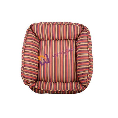 Plush Rectangle Square Calming Bed For Dogs Small Medium Cats Washable Enjoy Sleeping