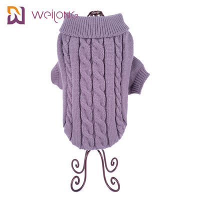 Turtleneck Cable Knit Dog Sweater Outfits For Dogs Cats