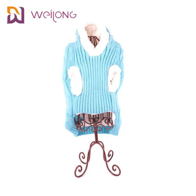 Acrylic Dog Cloth Knit Pet Sweater Soft Sherpa Dog Hoodie Sweater