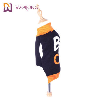 Acrylic Halloween Pet Clothing Customized BSCI Knit Pet Sweater