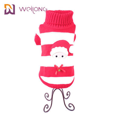 Twisted Warm Turtleneck Cable Knit Puppy Christmas Sweater Embroidered patch