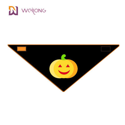 Halloween Style WMT Pet Bandana Cotton Poplin Back Length 15&quot;- 24&quot; Custom Dog Scarf