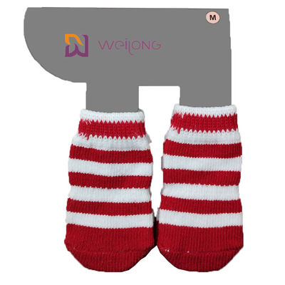 Traction Control Cotton Custom Pet Socks for dogs Indoor Nonskid Knit Socks