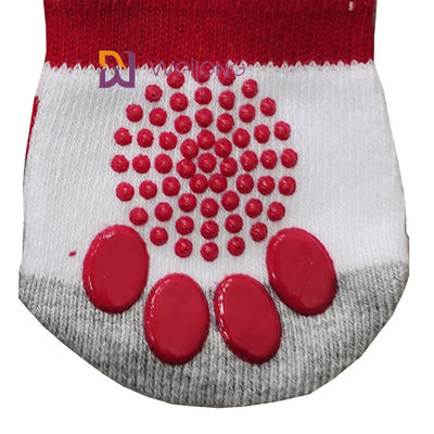 Traction Control Cotton Custom Pet Socks for dogs Indoor Nonskid Knit Socks