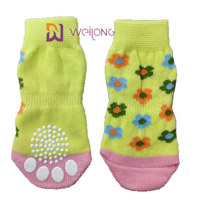 Pet Anti Slip Knit Dog Socks&amp;Cat Socks with Rubber Reinforcement Paw Protector