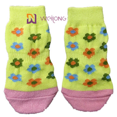 Pet Anti Slip Knit Dog Socks&amp;Cat Socks with Rubber Reinforcement Paw Protector